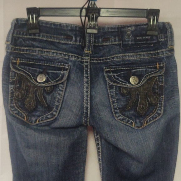 MEK Denim Nagoya Boot Cut Jeans distressed - Picture 1 of 14
